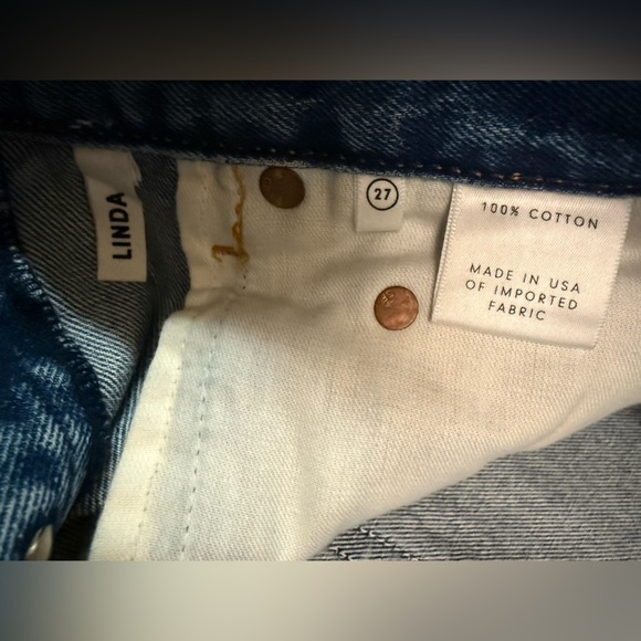 GRLFRD Linda Cropped Straight Leg Jean in Schools Out Size 27 - Picture 10 of 11